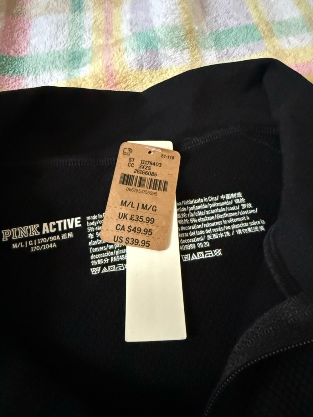 PINK Victoria's Secret Black Half-Zip Pullover - Picture 4 of 8